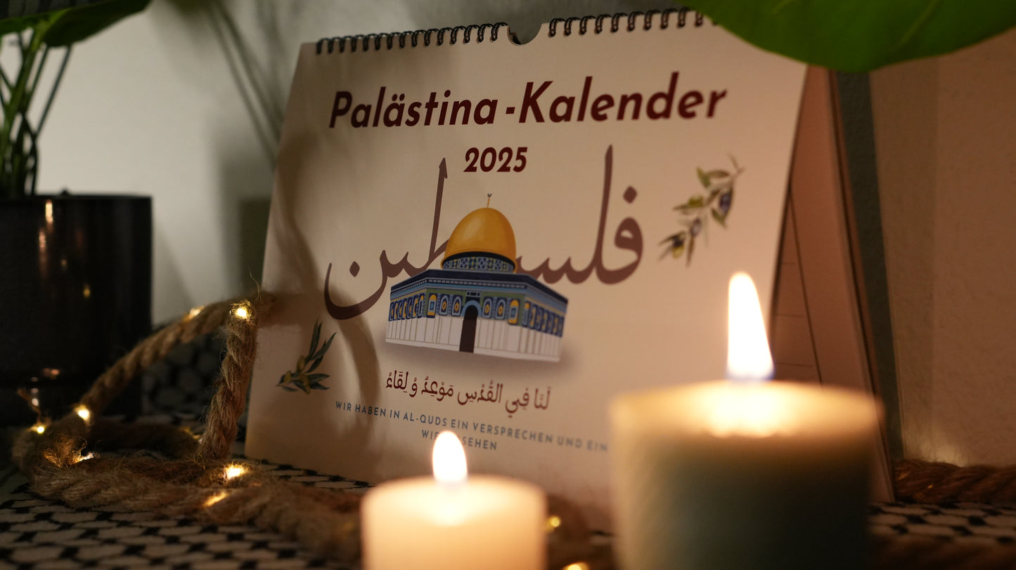 Palästina Kalender 2025 – Monatskalender im Querformat (A4)