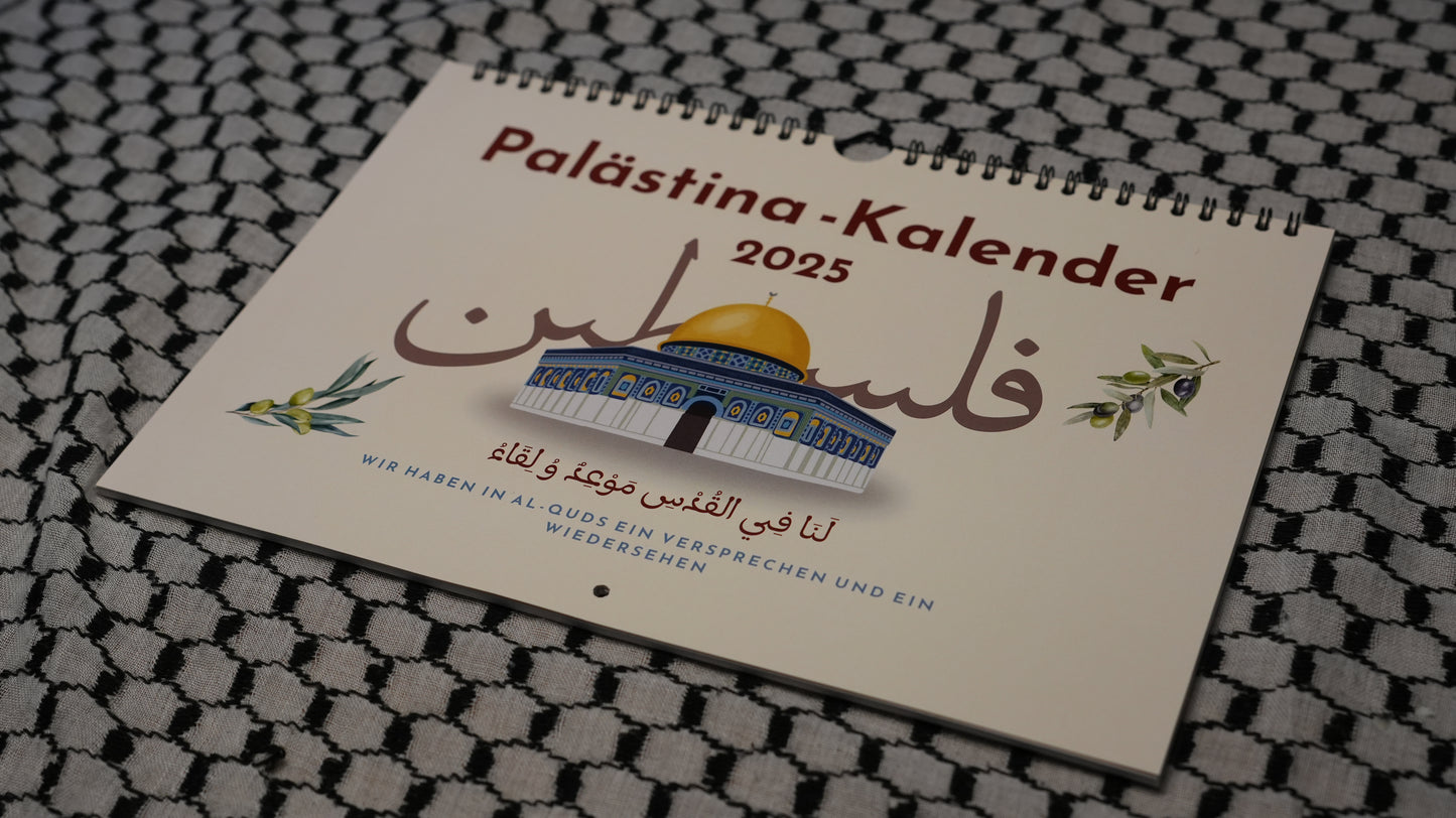 Palästina Kalender 2025 – Monatskalender im Querformat (A4)