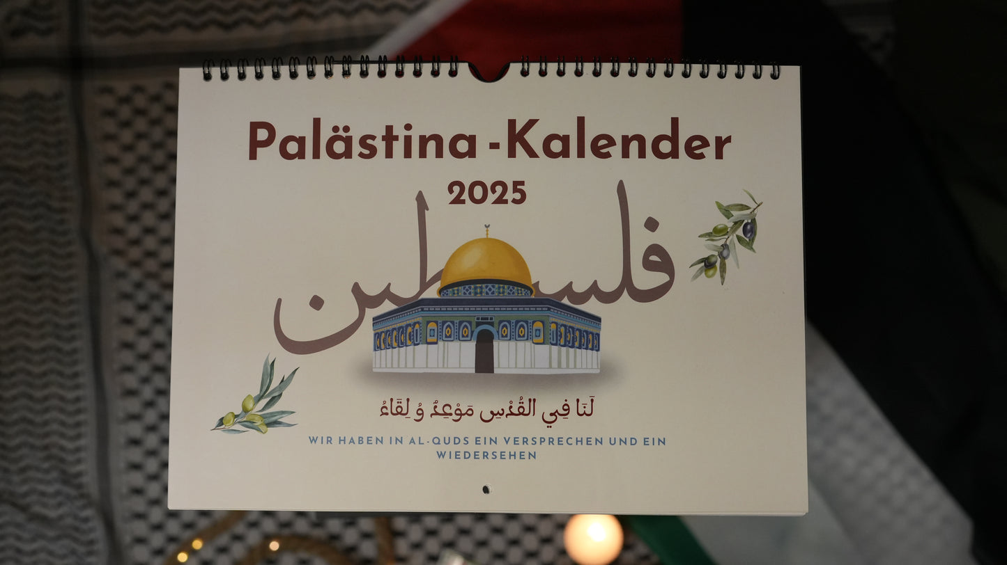 Palästina Kalender 2025 – Monatskalender im Querformat (A4)