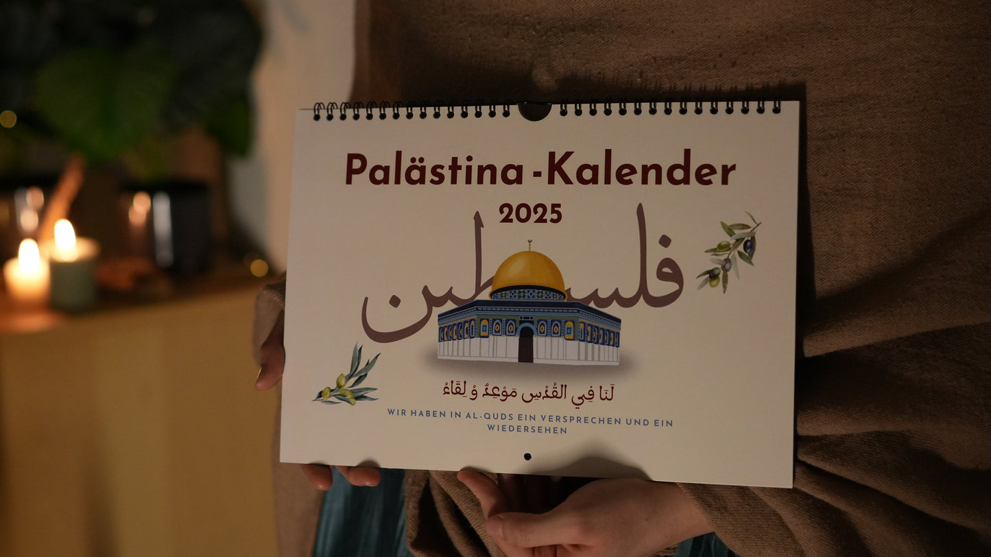 Palästina Kalender 2025 – Monatskalender im Querformat (A4)